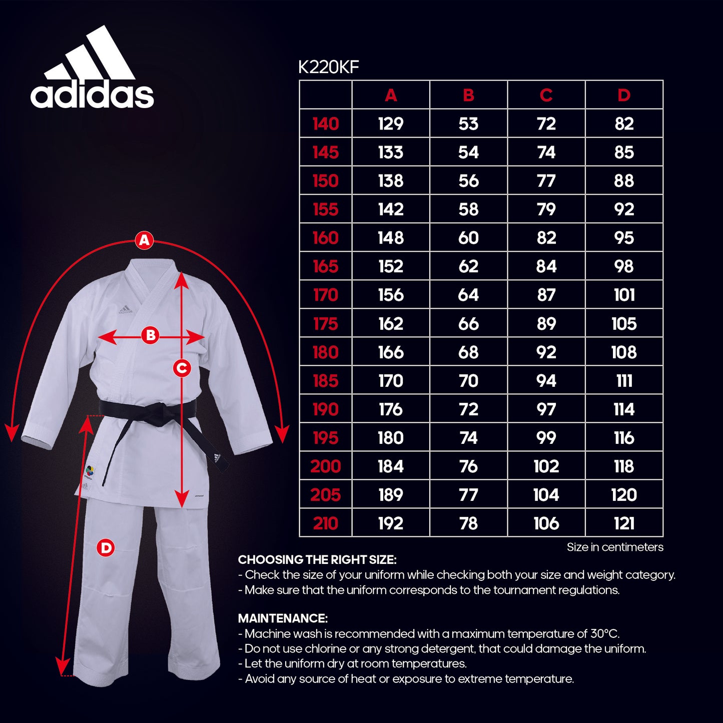 Adidas K220KF Karate Uniform - Kumite Fighter