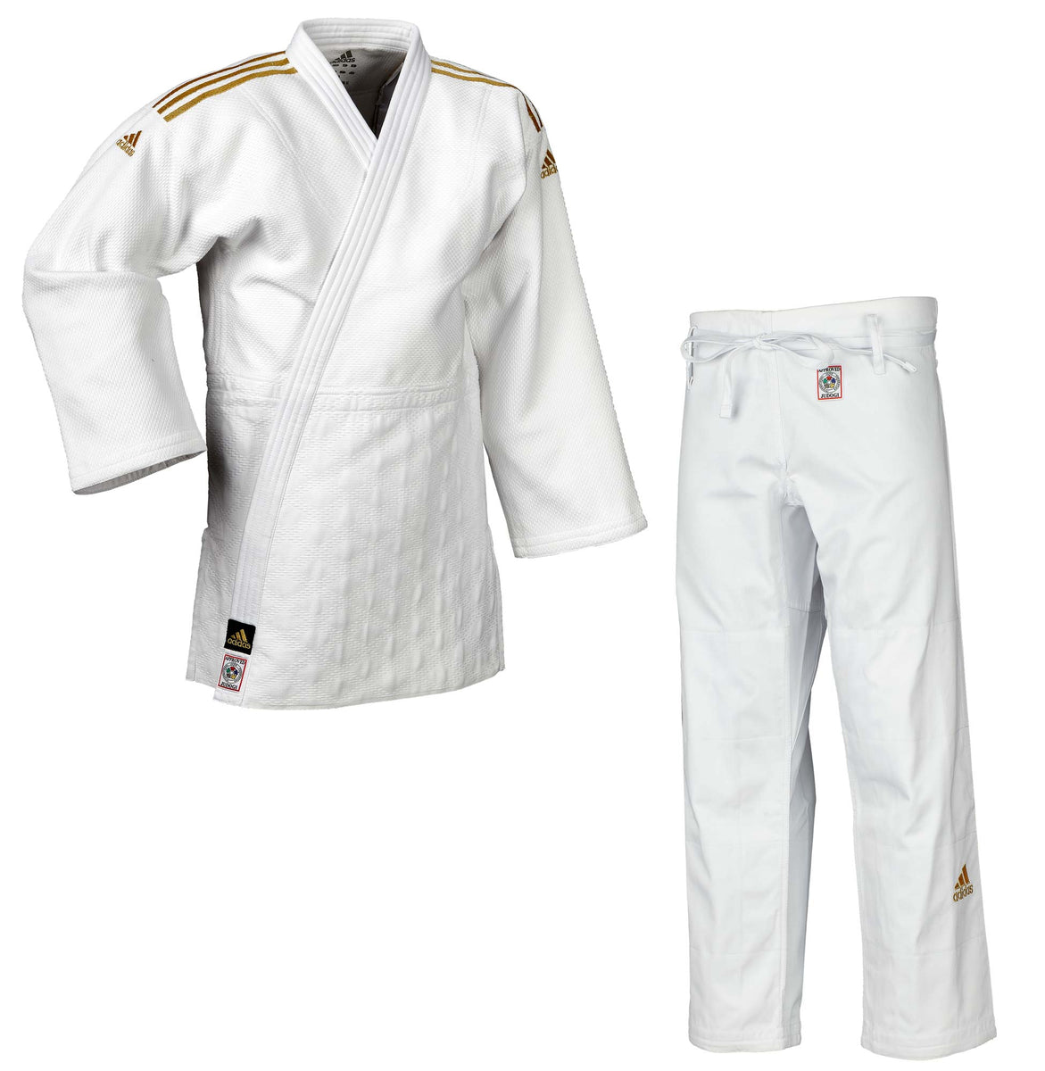 Judo Gi Adidas Club J350 White Gold SNT Sports