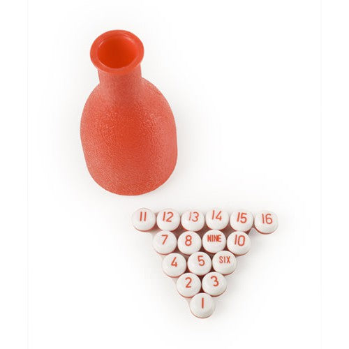 Minnesota Fats Red Tally Shaker W/ Tally Balls
