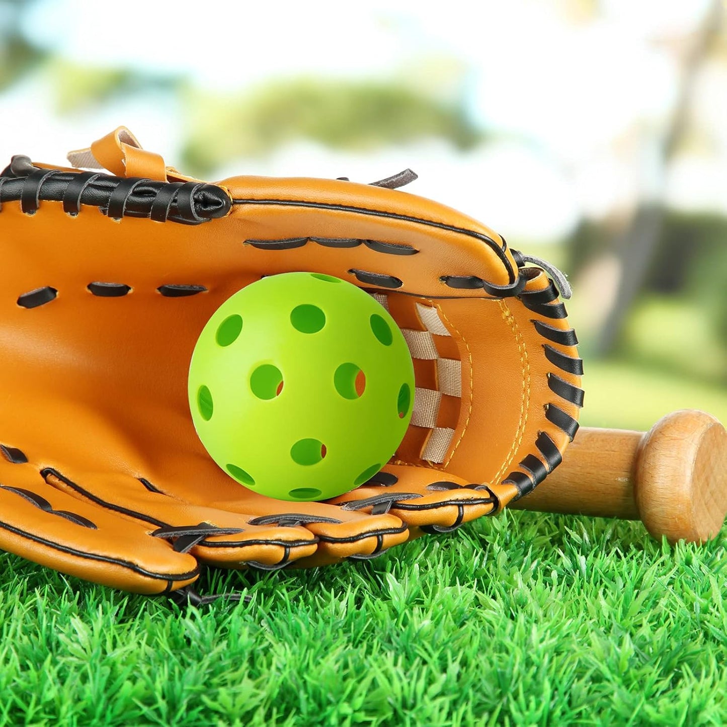 Easton 12" Plastic Neon Training Balls 3-Pack - Yellow