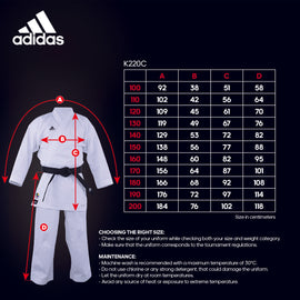 adidas K220C Karate Uniform - Club