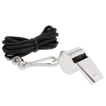 Brass Whistle With Lanyard