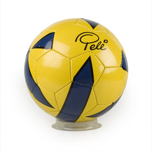 Pele Signature Stitched Blue/Yellow Soccer Ball