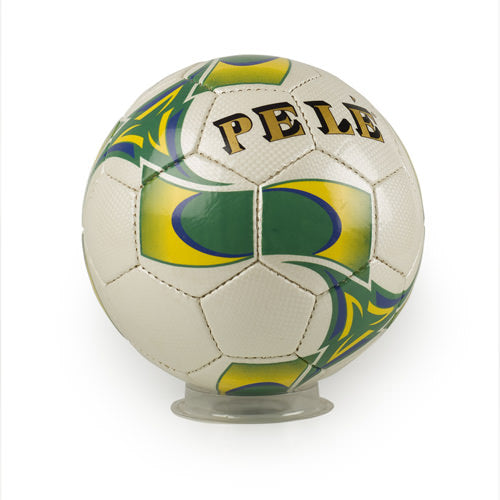 Pele Signature Stitched Green/Yellow Soccer Ball