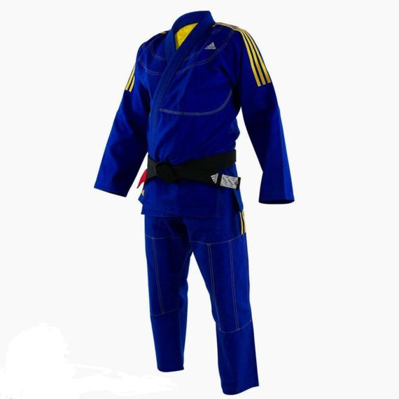 Adidas BJJ Uniform- Blue and Gold